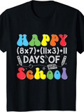 Men's T-Shirt Happy Colorful Back To School Learning Chemistry School