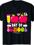 Men's T-Shirt Colorful Pencils And Apples Among Playful Back To School Essentials