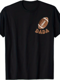 Men's T-Shirt Dada American Football Ball With Minimal Graphic T Shirt