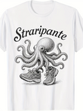 Men's T-Shirt Straripante Vintage Hand Drawn Octopus Wearing Sneakers