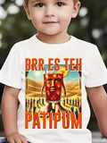 Men's T-Shirt Brr Es Teh Patipum Golden Statues Under Desert Sun Figure