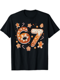 Men's T-Shirt Candy Sprinkles Stars Gingerbread Cookies With Number 67