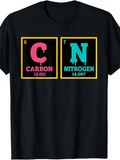 Men's T-Shirt Vivid Chemistry Elements With Colorful Framed Text Boxes Design Tee