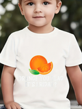 Men's T-Shirt Orange You Glad With Lush Leaves Sliced Juicy Citrus Fruit