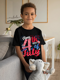 Men's T-Shirt Happy Fourth Of July With Stars And Stripes Parade Lettering Celebration