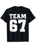 Men's T-Shirt Team Vintage Styled Bold Block Numbers T Shirt