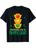 Men's T-Shirt Pretend I Am A Bright Graphic With Lights Traffic Light