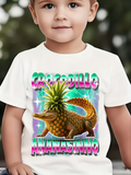 Men's T-Shirt Groovy Colorful Tropical Fruit Crowned Fantasy Armadillo