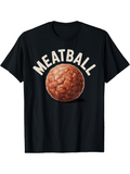 Men's T-Shirt Meatball With Light Shadow Realistic Texture Food Ball