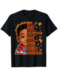 Men's T-Shirt I Am Blessed Unapologetic Child Graphic With Vibrant African Inspired Accents