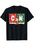 Men's T-Shirt Santa With Christmas Snowflakes Among Festive Colored Boxes