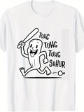 Men's T-Shirt Tung Tung Tung Sahur Running Happy Cartoon Bread Character