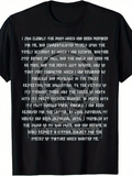 Men's T-Shirt I Now Clearly See The Path With White Handwritten Typography Over Black