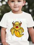 Men's T-Shirt Bull Again Banana Peel With Playful Cartoon Yellow Bull Banana