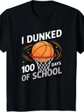 Men's T-Shirt I Dunked Swirling Orange Basketball Into A White Net