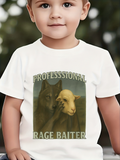 Men's T-Shirt Professional Rage Baiter Wolf Holding Sheep Mask