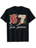 Men's T-Shirt Christmas Ornaments And Festive Decorations Surrounding Six Seven Number