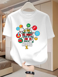 Men's T-Shirt Colorful Speech Bubbles With Scientific Elements Surrounding A Motivational Quote Shirt
