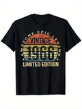 Men's T-Shirt Awesome Epic Legend Vintage 1966 Limited Edition Sun Graphic T Shirt