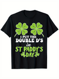 Men's T-Shirt I Put The Double Ds In St Paddys Day Green Lucky Clovers Festive Graphics T Shirt
