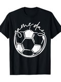 Men's T-Shirt Game Day With Hand Drawn Soccer Ball Outline
