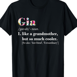 Men's T-Shirt Gia Like A Grandmother But So Much Cooler Modern Typography T Shirt
