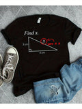 Men's T-Shirt Find X Math Diagram With Labeled Right Triangle