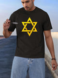 Men's T-Shirt Bright Golden Symbol In Urban Setting Star
