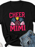 Men's T-Shirt Cheer Mimi Trophy And Pom Poms With Megaphone Illustration