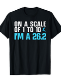 Men's T-Shirt On A Scale Of One To Ten Marathon Runner Athletic T Shirt