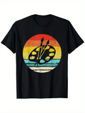 Men's T-Shirt Retro Sunset Palette With Brushes Artistic Painting Palette
