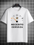 Men's T-Shirt Empty Meter Gauge With Beer Icon Under Warehouse Lighting T Shirt