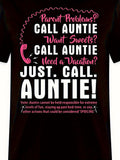 Men's T-Shirt Call Auntie For Sweets Vacations And Spoiling Family Auntie