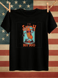 Men's T-Shirt Im Such A Dancing Mustard Hot Dog Among Blue Sparkles