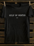 Men's T-Shirt Gulf Of Mexico Minimalist White Block Letters Typography T Shirt
