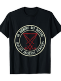 Men's T-Shirt In Nomine Dei Nostri Surrounded By Sigil With Occult Symbol