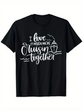 Men's T-Shirt I Love It When We Are Cruisin Together With Small Waves And Simple Cruise Ship