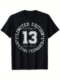Men's T-Shirt Limited Edition Official Teenager Vintage Number Design Shirt