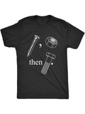Men's T-Shirt Screw Bolt And Nut With Quirky Text On Casual T Shirt