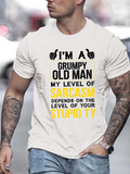 Men's T-Shirt Funny Statement Typography With Highlighted Yellow Bold Words On Sarcasm T Shirt