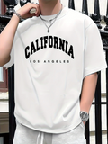 Men's T-Shirt California Dreamy City Vibes With Bold Block Letters T Shirt