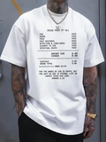 Men's T-Shirt Jesus Paid It All With Printed Receipt Text Message Featuring Faith Theme Shirt