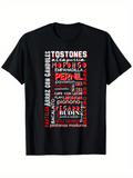 Men's T-Shirt Graphic Text With Puerto Rican Traditional Food Dish Names T Shirt
