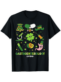 Men's T-Shirt Gastroenterology Crew Lucky Clover Surrounded By Medical Symbols