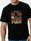 Men's T-Shirt Proud Mom De A 2026 Graduate With Arrow Hat And Heart Motif