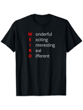 Men's T-Shirt Wonderful Exciting Interesting Real And Different Acrostic Words T Shirt