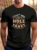 Men's T-Shirt Vintage Handcrafted Woodworking Tools With Saws And Hatchet Axe
