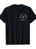 Men's T-Shirt Registered Nurse Lettering Circle With Minimal Cross Motif Nurse
