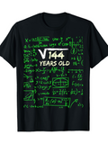 Men's T-Shirt Square Root Of One Hundred Forty Four Years Old Formula Math Equation