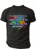 Men's T-Shirt Colorful Paint Splash With Playful Bold Lettering On Black T Shirt